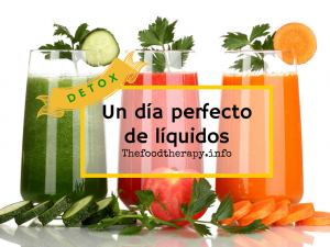 Un dia perfecto de dieta líquida