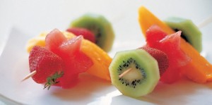 Pincho de frutas