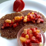 Tortitas de quinoa y sarraceno con mermelada express crudi