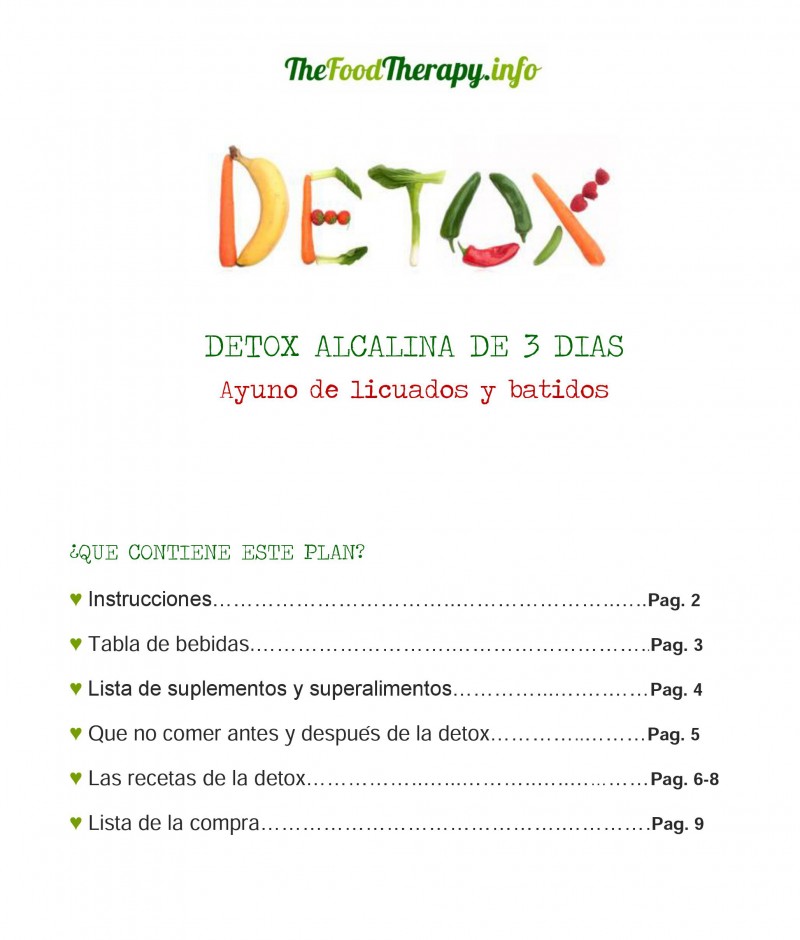 dieta detox para 3 dias)