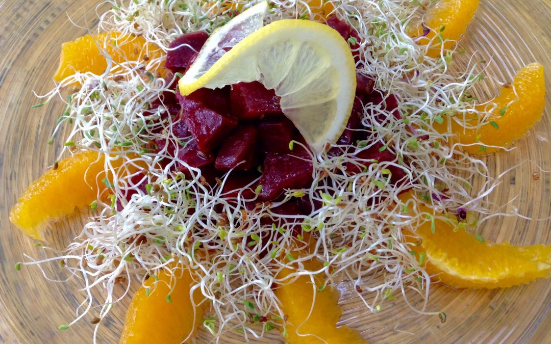 Ensalada refrescante de remolacha y naranja