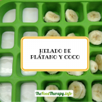 Helado exprés de plátano y coco