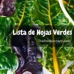 Hojas verdes para batidos y licuados